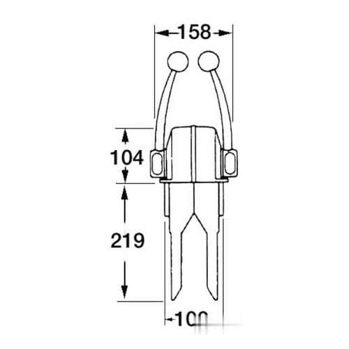 Diecast and chromed alloy single lever controls
