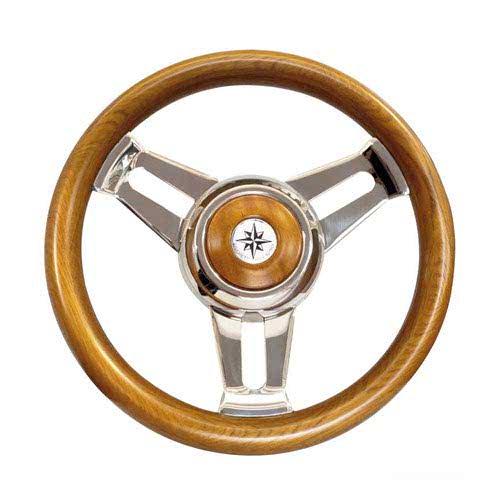 Volante con razze in acciaio inox