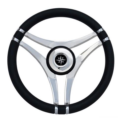 Impact steering wheels with stainless steel spokes