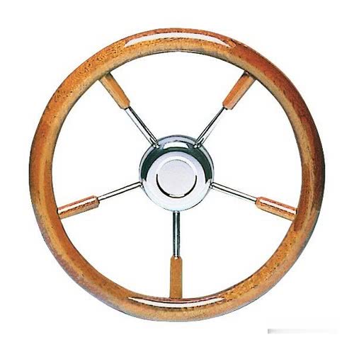 Steering wheels with mahogany polyurethane lacquered crown