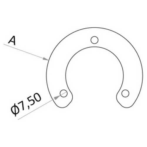 Recessed bushing for carbon pole with hinge cover