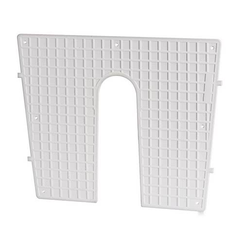 Knurled plastic stern protection plate
