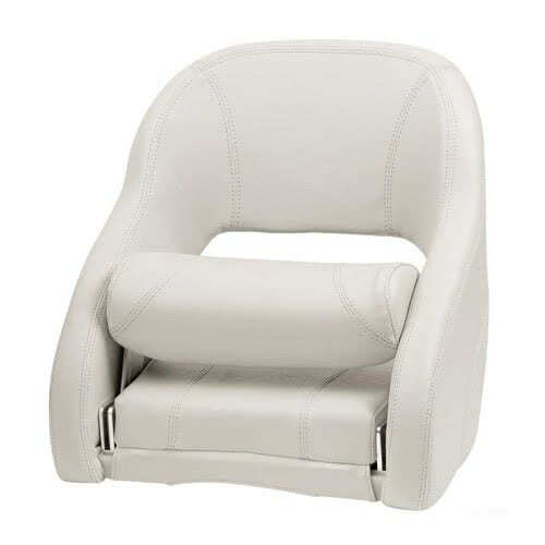 Ergonomic padded seat with H52R flip-up bolster