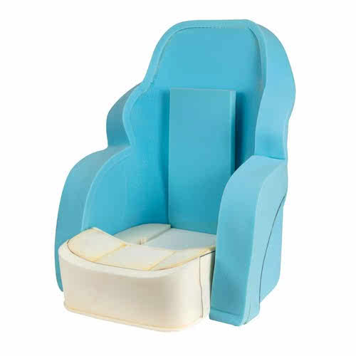 Padded ergonomic seat with flip up 3090