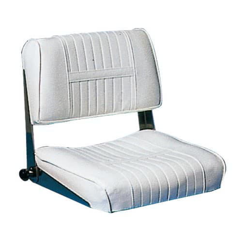 Ergonomic seat with foldable backrest