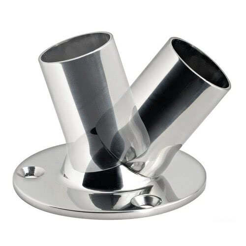 Swiveling ball joint for platforms, gangplanks, awnings, outboard engine brackets