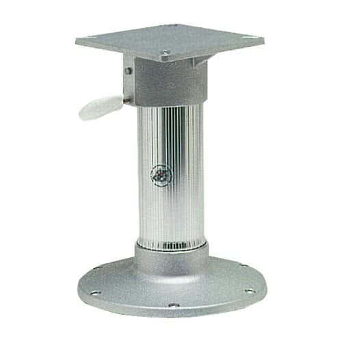 Anodized aluminium swivel pedestal with seat mount