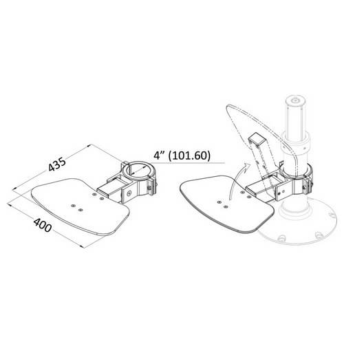 Foldable footrest board