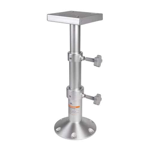 Tri-telescopic aluminium table pedestal