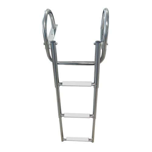 Gangplank telescopic ladder with handles
