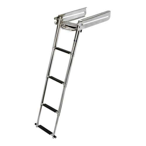 Sliding ladder to be mounted under the platform