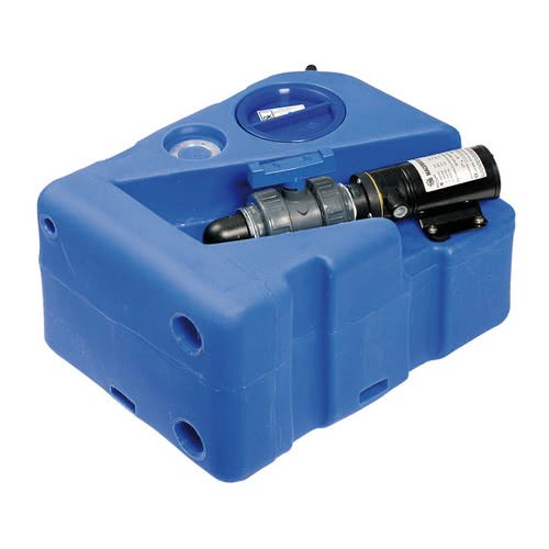 Serbatoio acque nere con maceratore orizzontale