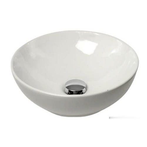 Hemispheric ceramic sink, for surface mounting