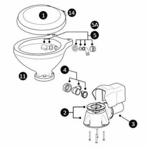 Ricambi ed accessori per WC elettrici SILENT Space Saver, Compact e Comfort