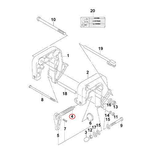 Kit Morsetto Vite Evinrude Johnson BRP passo americano (USA)