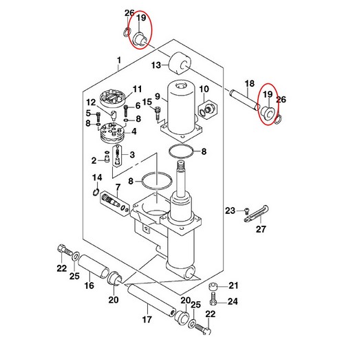 Upper Tilt Rod Bushing