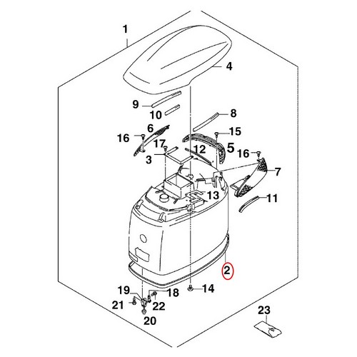 Guarnizione Coperchio Evinrude Johnson BRP