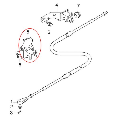 Throttle Cable Holder