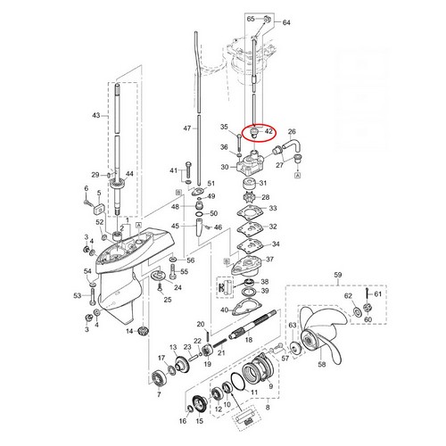 Water Pipe Seal - Lower