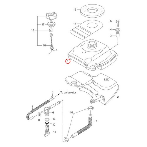 Serbatoio Carburante Evinrude BRP