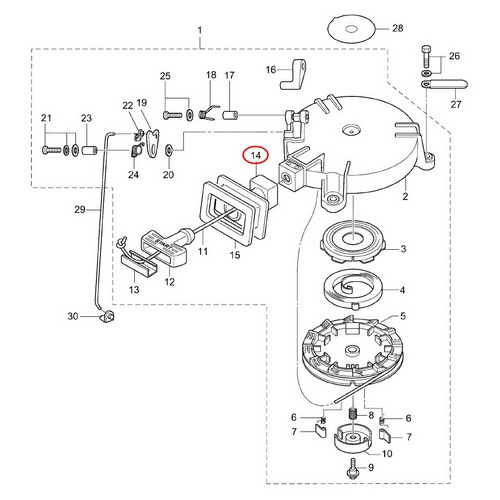 Sealing Plate for Recoil Starter