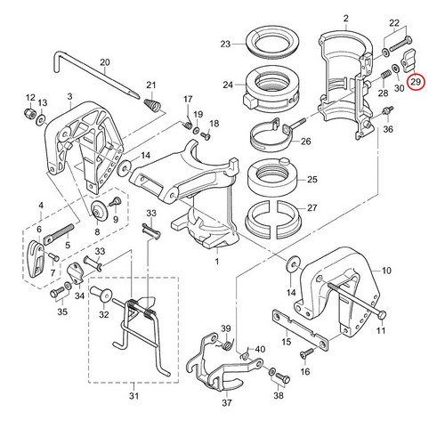 Friction Knob Evinrude BRP