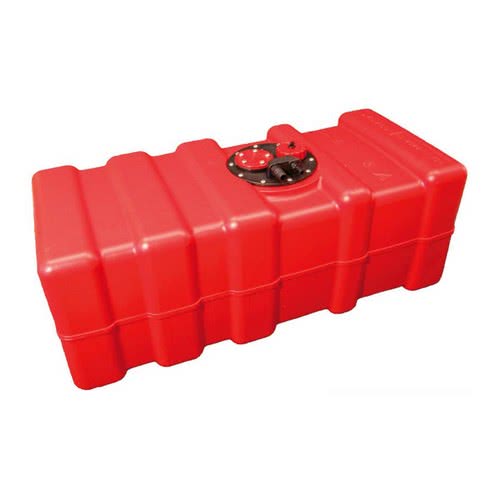 Orange Eltex CE type-approved gasoline and diesel tank, fixed version