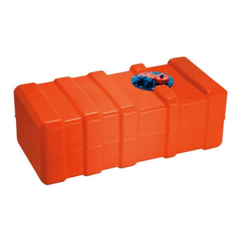 Orange Eltex CE type-approved gasoline and diesel tank, fixed version