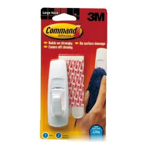 Ganci COMMAND riutilizzabili in plastica bianca