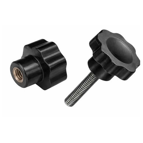 Manopola dado volantino con dado in ottone da 8mm