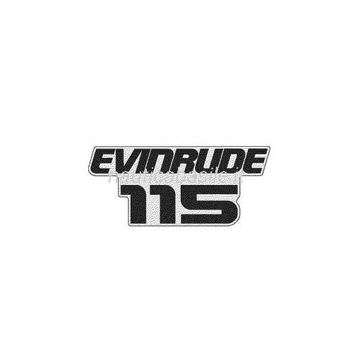 Evinrude 115 Graphite Decal