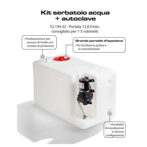 Kit Doccia Completo Per Barca E Camper - Serbatoio Autoclave, Accessori Nautici - Per Docce Mobili E Outdoor - Foto 8
