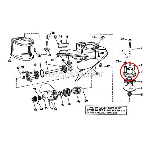 SET RIPARAZIONE CARBURATORE per Johnson Evinrude Carb 382048 9,5 hp