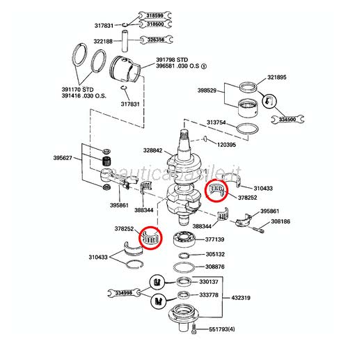Set Cuscinetti Albero Motore Per ATU Explorer 50 Race GT Anno 2001-2012 - Foto 8