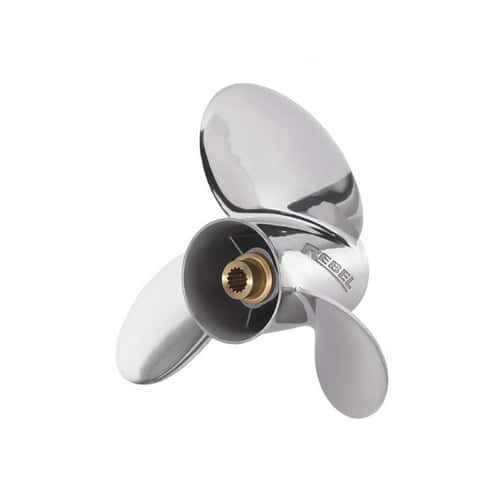 Elica Fuoribordo In Alluminio Boatman – Misura 10,3×13, 14 Denti, Per Motori Johnson Evinrude 15-35 HP, Rotazione Destra