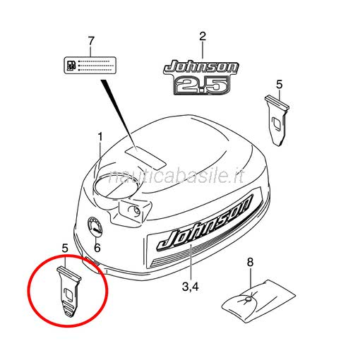Gancio Coperchio Originale Subaru 57731FG330 - Ricambio Specifico - 2