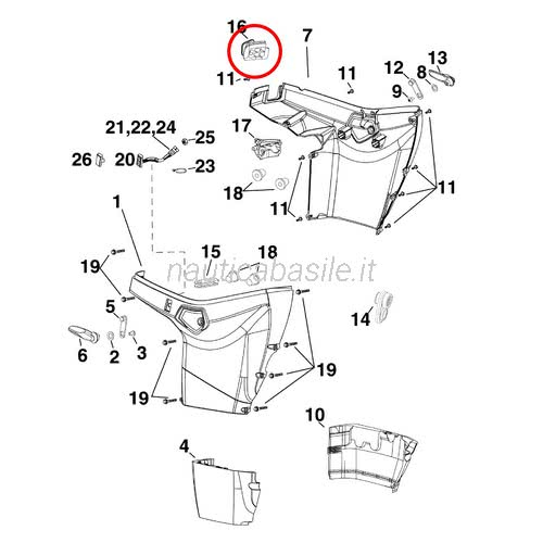 Vibsky Set di 4 gommini per montaggio coperchio motore