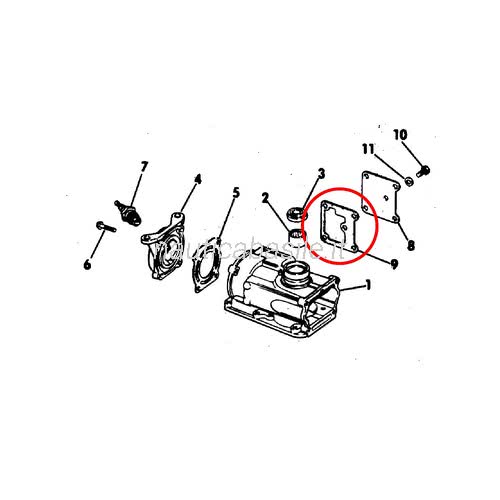 Lotto 4 Guarnizioni Girante Per OMC Johnson Evinrude - Ricambio #308073