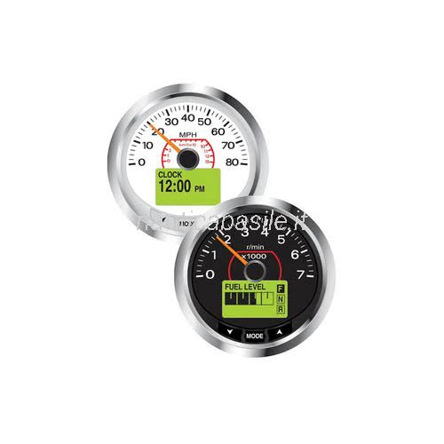 ICON Gauge Pro Series RPM Tachometer White Nautica Basile