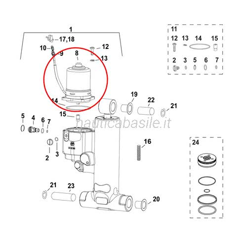 Trim & Tilt Motors Chart Evinrude Johnson B | Nautica Basile