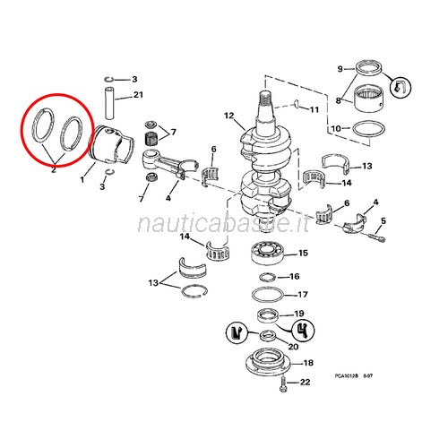 QUARKZMAN Set Anelli Pistone, 2 Pezzi 33mm x 1.5mm Dimensione Standard Anelli Pistone Adatti per Ricambi Motosega
