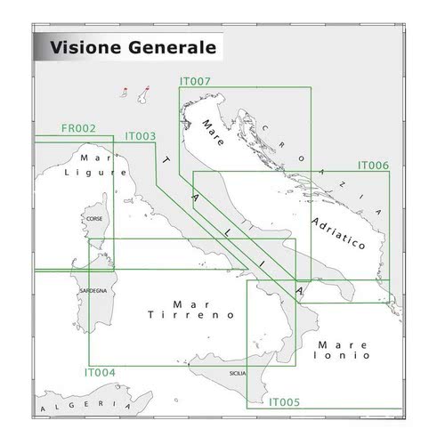 Cartografia generale 1:5.000.000 - 1:300.000 NAVIMAP overview
