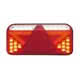 Right LED rear light w/triangular reflector 6 function