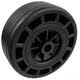 Wheel w/technopolymer core rubber coating Ø195mm