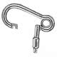 SS carabiner hook w/outer opening 60 mm