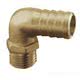 Brass hose adapter 90° 1/4" 8 mm