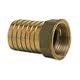 Cast brass female hose adaptor 1/4" x 8 mm