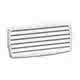 ABS louvred vent black 201x101 mm