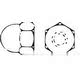 Domed cap hexagon 4 UNI 5721 DIN 1587 CIECHI-04
