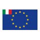 Bandiera Europa + Italia 20 x 30 cm